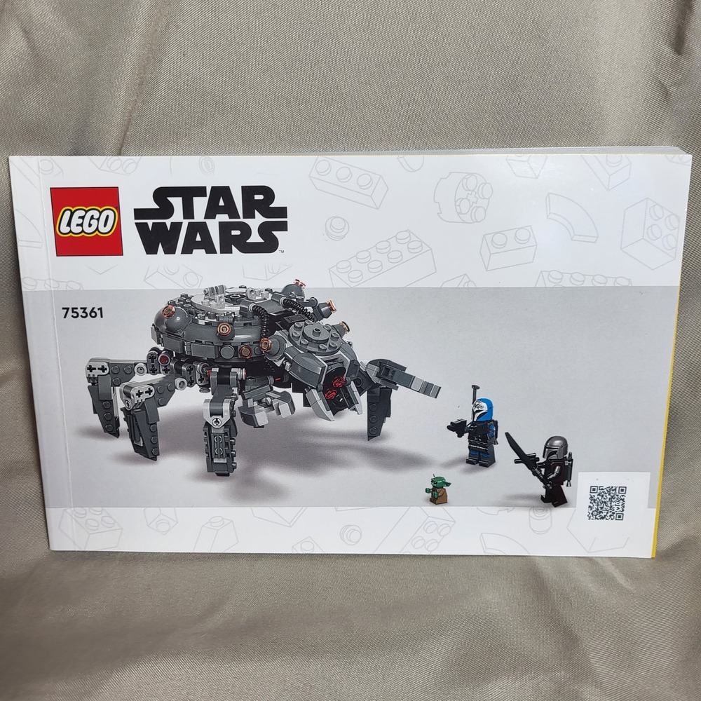 LEGO Star Wars 75361 Spider Tank Instruction Manual The Mandalorian Booklet Only